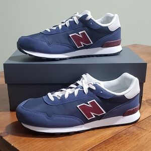 New Balance 515 Sneakers in Navy and Maroon